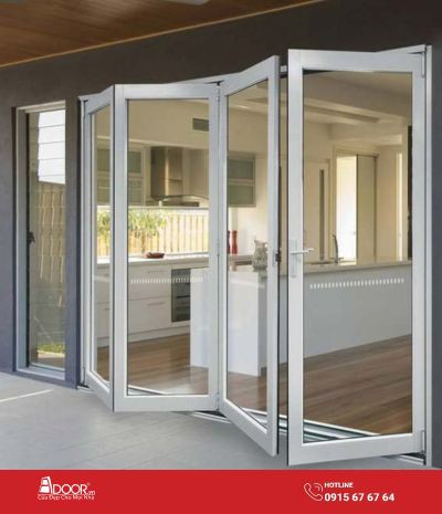 Cửa nhựa lõi thép xếp trượt tối ưu không gian