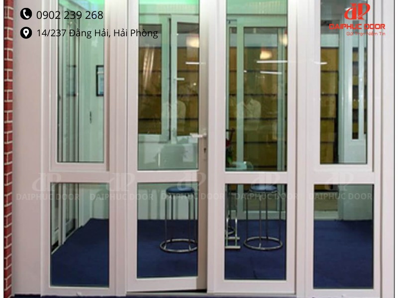 Cửa nhựa uPVC lõi thép tiêu chuẩn, sản xuất tại Việt Nam, bền bỉ và kinh tế cho các dự án tại Hải Phòng
