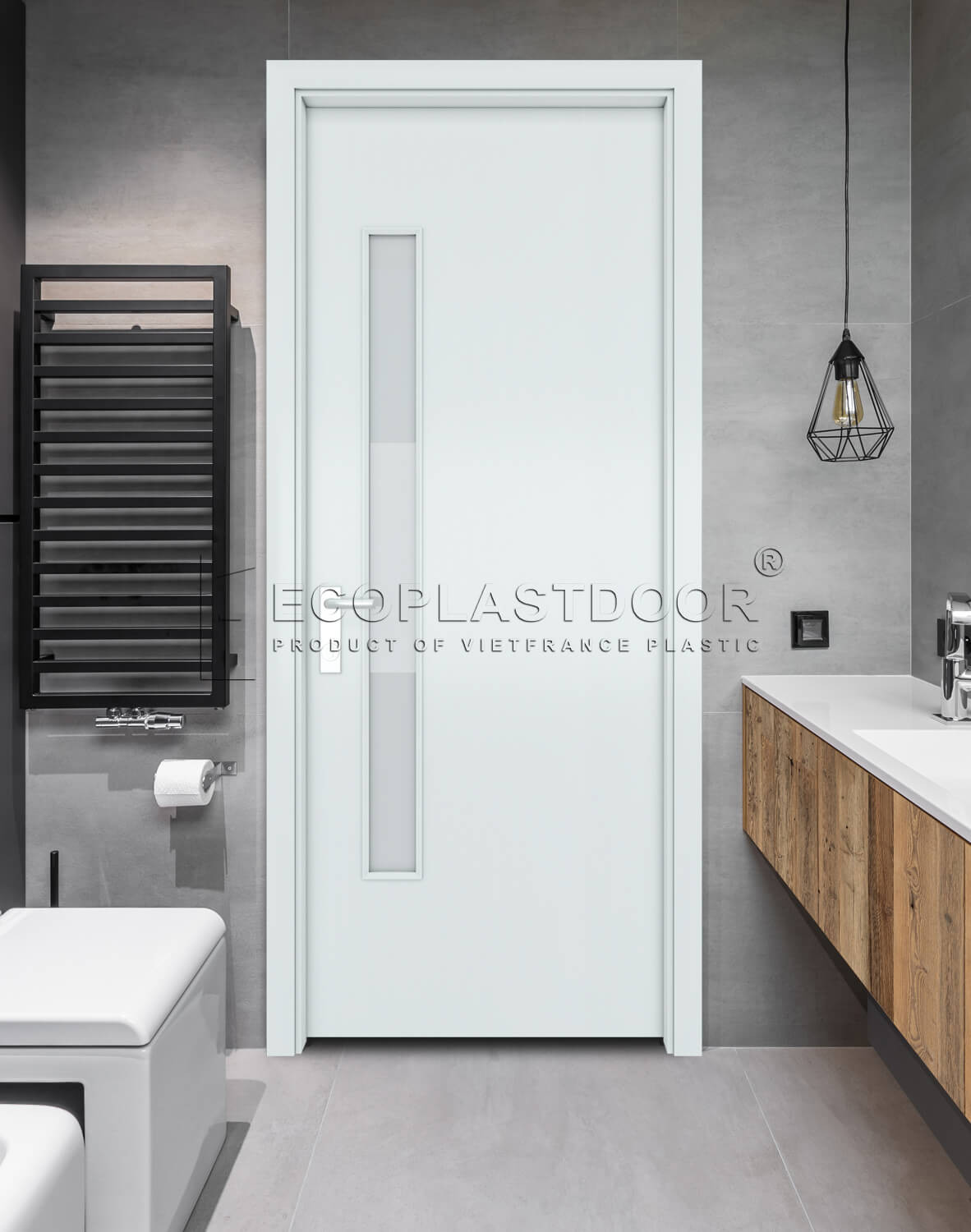 Cửa nhựa Việt Pháp chống ẩm cho nhà vệ sinh