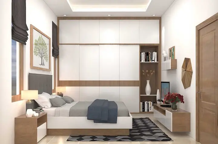 Không bố trí giường ngủ đối diện cửa phòng Không bố trí giường ngủ đối diện cửa phòng