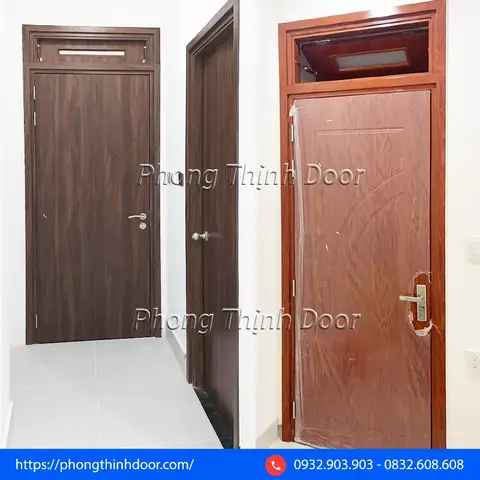 7. Cửa có ô thoáng bật đóng mở (còn gọi là ô chớp)