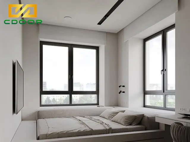 cửa sổ kính phòng ngủ