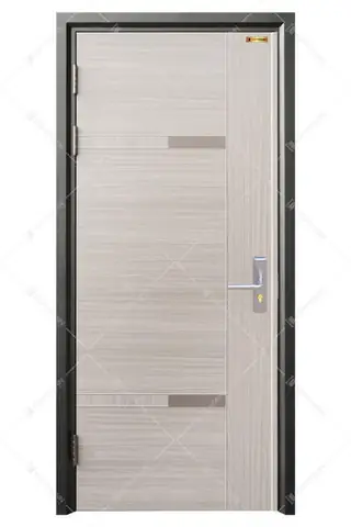 Cửa phòng ngủ thép vân gỗ Deluxe