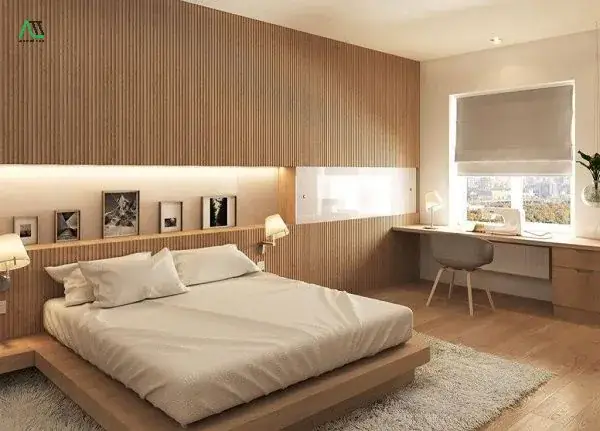 Có nên dán tường phòng ngủ bằng tấm nhựa? Ưu nhược điểm và cách thi công