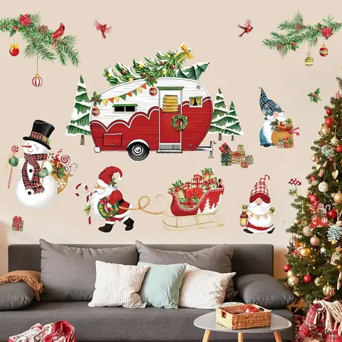 Decal Dán Tường Phòng Ngủ Noel: Hướng Dẫn Trang Trí Đẹp Mắt