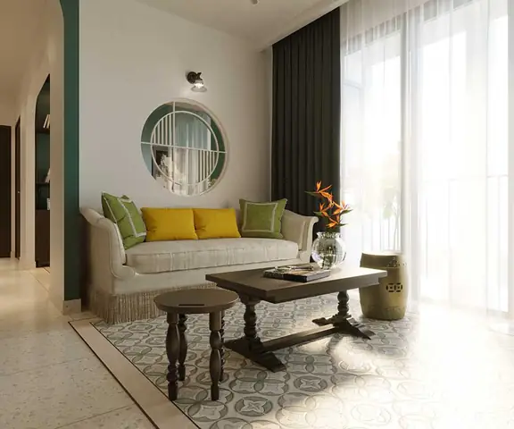 decor căn hộ 2 phòng ngủ
