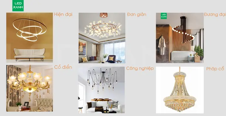 đèn chùm phòng ngủ giá
