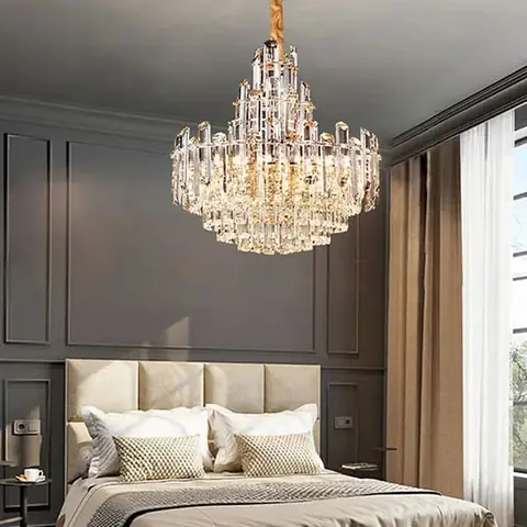 Đèn Chùm Phòng Ngủ Pha Lê: Hướng Dẫn Chọn Và Trang Trí Đẳng Cấp
