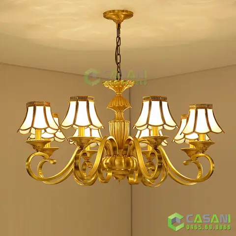 đèn chùm trong phòng ngủ