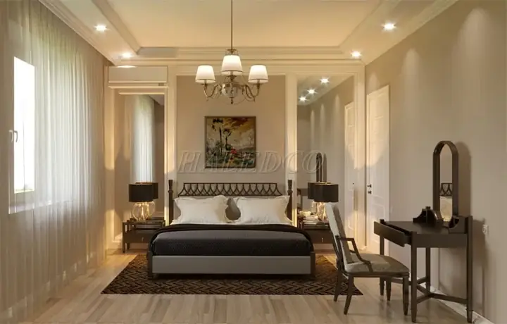 Hướng dẫn chọn đèn phòng ngủ màu vàng đẹp và ấm áp