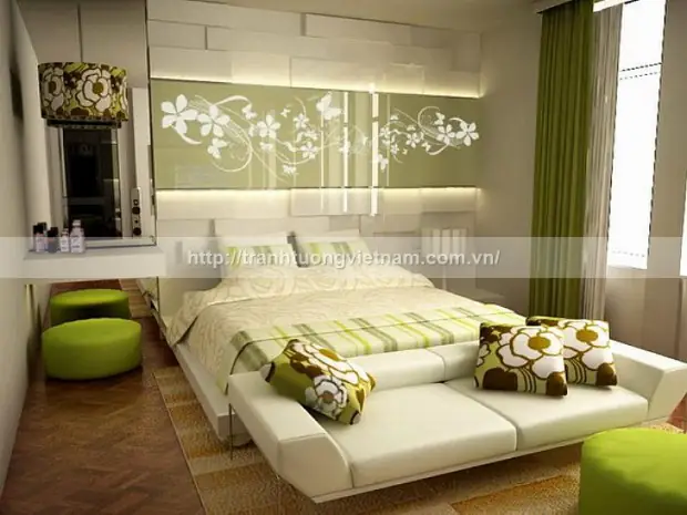 Vẽ tranh tường phòng ngủ đơn giản, đẹp Vẽ tranh tường phòng ngủ đơn giản, đẹp