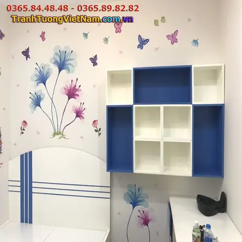 1.2. Một số công trình vẽ tranh tường phòng ngủ khác. 1.2. Một số công trình vẽ tranh tường phòng ngủ khác.