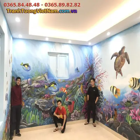 1.1. Công trình vẽ tranh trang trí phòng ngủ tại Hà Nội. 1.1. Công trình vẽ tranh trang trí phòng ngủ tại Hà Nội.