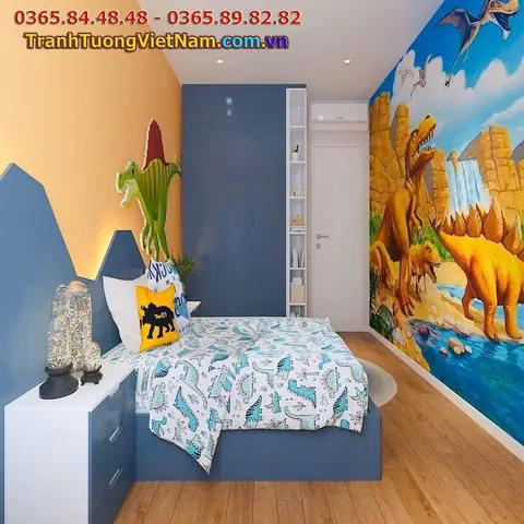 1.2. Một số công trình vẽ tranh tường phòng ngủ khác. 1.2. Một số công trình vẽ tranh tường phòng ngủ khác.