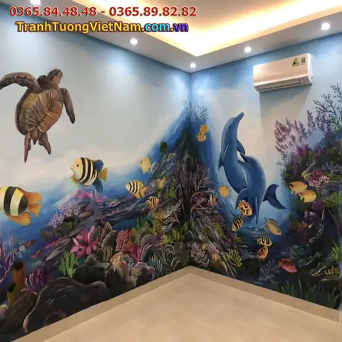 1.1. Công trình vẽ tranh trang trí phòng ngủ tại Hà Nội. 1.1. Công trình vẽ tranh trang trí phòng ngủ tại Hà Nội.