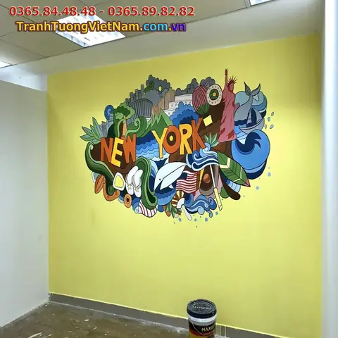1.2. Một số công trình vẽ tranh tường phòng ngủ khác. 1.2. Một số công trình vẽ tranh tường phòng ngủ khác.