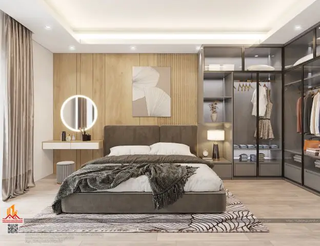diện tích phòng ngủ nhà ống