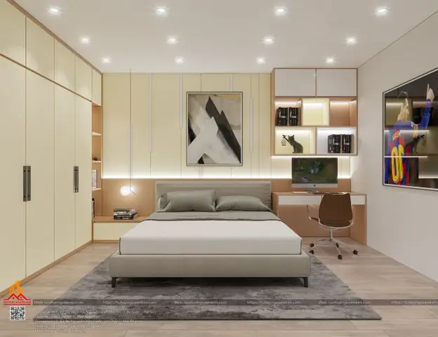 diện tích phòng ngủ nhà ống