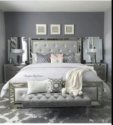 30+ bedroom decor grey to give a modern look