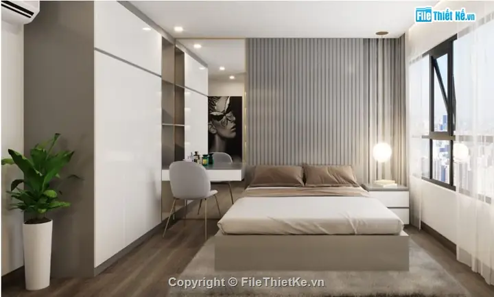 Hướng dẫn tìm và sử dụng File 3D Phòng Ngủ Hiện Đại tối ưu