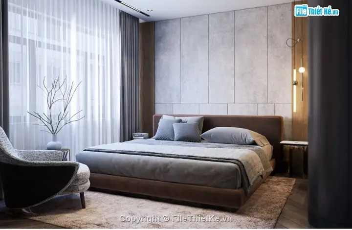 Hướng dẫn tìm và sử dụng File 3D Phòng Ngủ Hiện Đại tối ưu