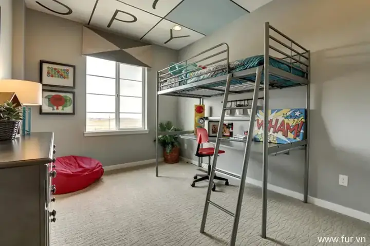 gác xép phòng ngủ bé gác xép phòng ngủ bé