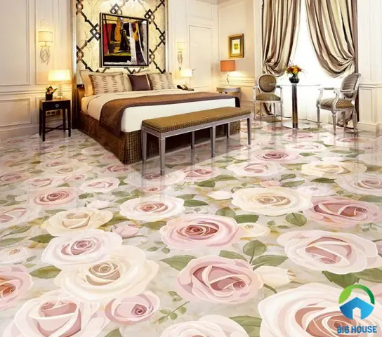 1. TOP mẫu gạch lát nền 3D phòng ngủ ĐẸP ẤN TƯỢNG