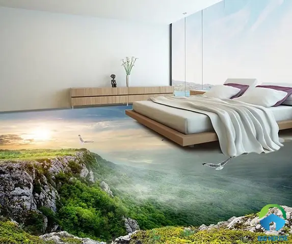 1. TOP mẫu gạch lát nền 3D phòng ngủ ĐẸP ẤN TƯỢNG