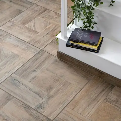 gạch lát phòng ngủ giả gỗ