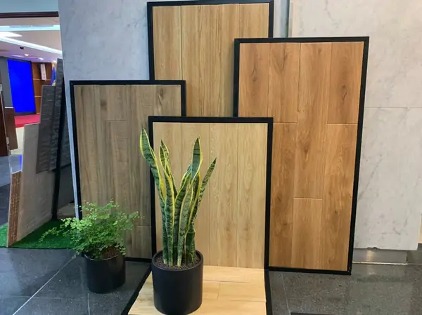 gạch lát phòng ngủ giả gỗ