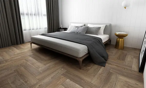 gạch lát phòng ngủ giả gỗ