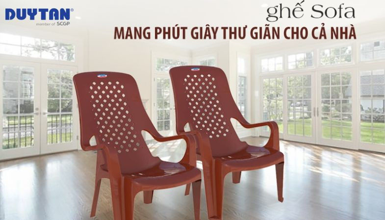 ghế nhựa sofa Duy Tân thiết kế sang trọng