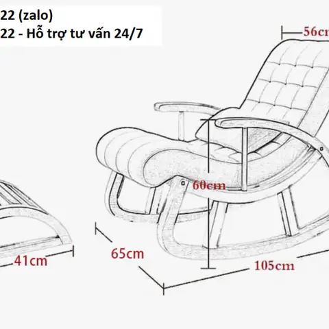 Ghế thư giãn phòng ngủ có đôn Country Style CNS107: Đặc điểm và lợi ích