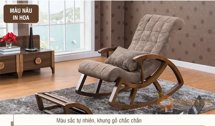 Ghế thư giãn phòng ngủ có đôn Country Style CNS107: Đặc điểm và lợi ích
