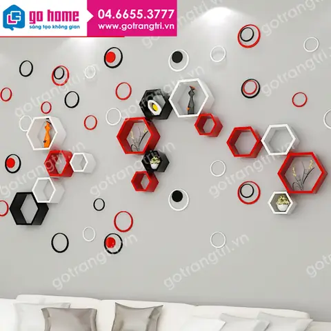 Giá để đồ lục giác phòng ngủ: Chọn đúng, đẹp không gian