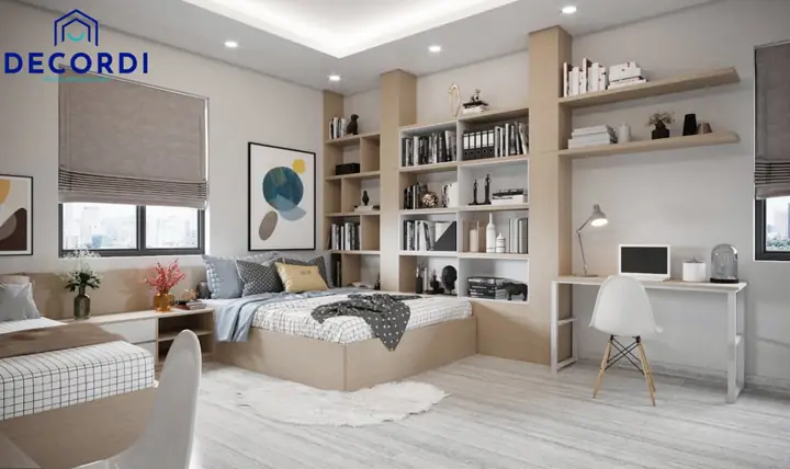Tổng hợp 35 mẫu kệ trang trí phòng ngủ đẹp không tưởng