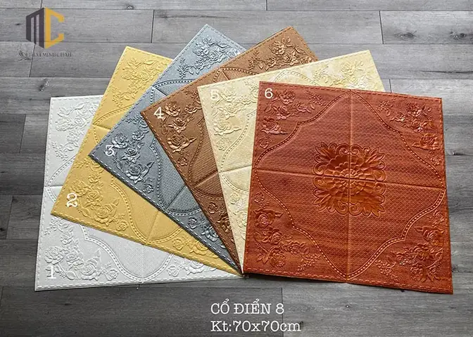 giá xốp dán tường phòng ngủ