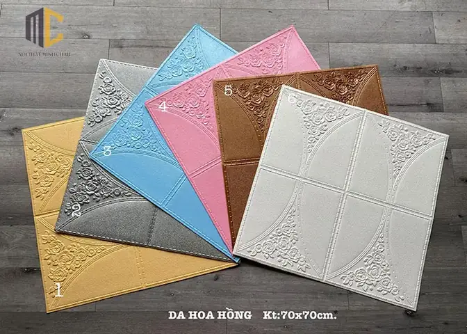 giá xốp dán tường phòng ngủ