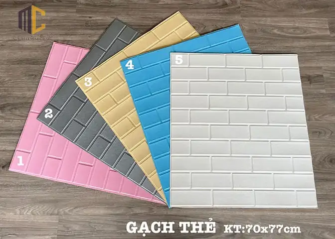 giá xốp dán tường phòng ngủ