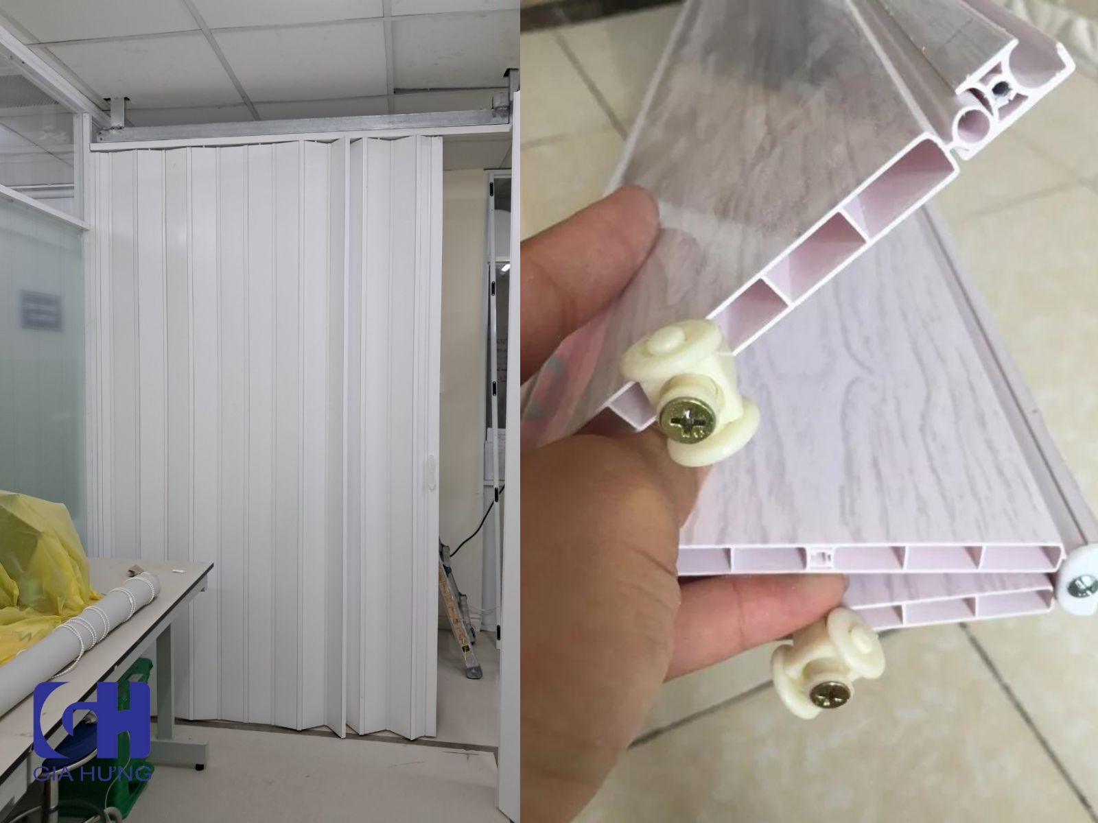 Giải pháp cửa nhựa xếp tiết kiệm không gian