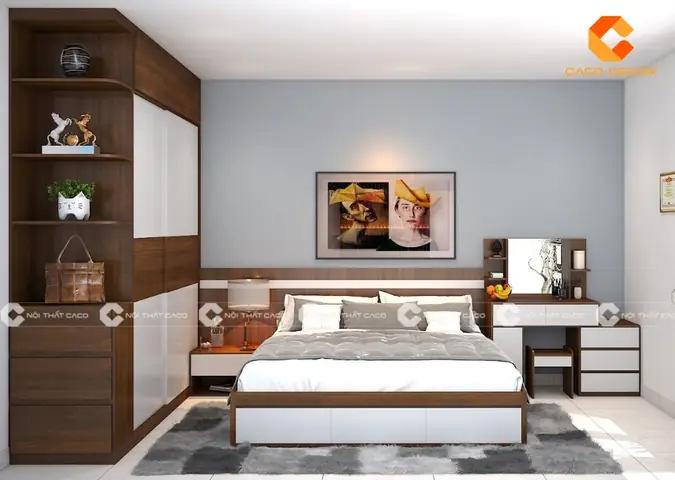 Giải pháp thiết kế phòng ngủ kiêm tiếp khách 12m2 hiệu quả