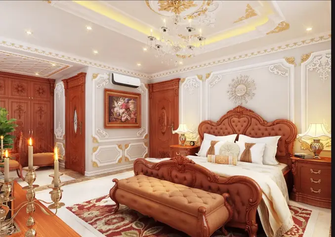 giật cấp trần thạch cao phòng ngủ