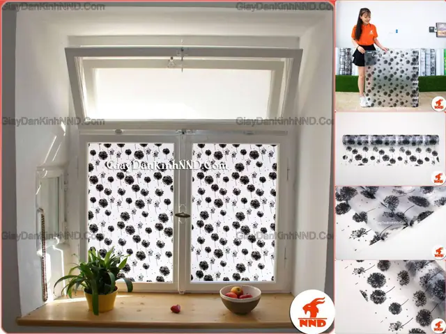 giấy dán kính cửa sổ phòng ngủ