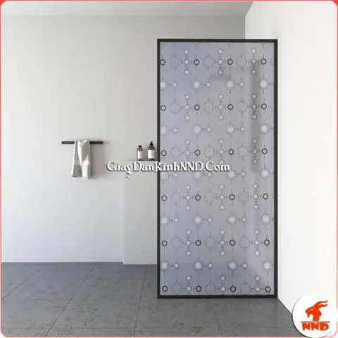 giấy dán kính phòng ngủ