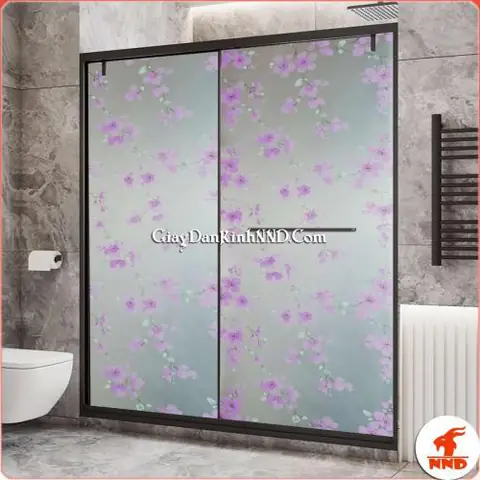 giấy dán kính phòng ngủ