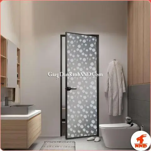 giấy dán kính phòng ngủ
