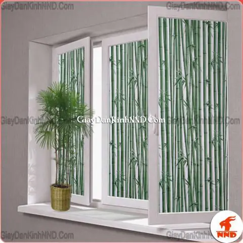giấy dán kính phòng ngủ