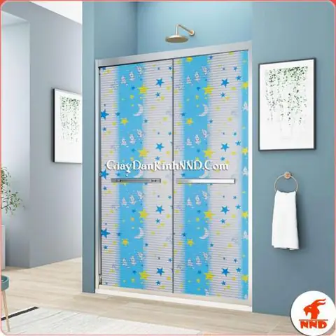 giấy dán kính phòng ngủ