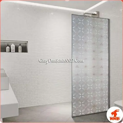 giấy dán kính phòng ngủ