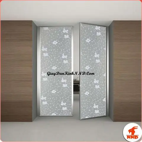 giấy dán kính phòng ngủ